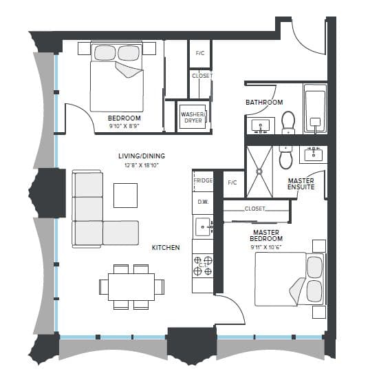 151 Mill Street 1404, Toronto C08, ON M5A 4T8