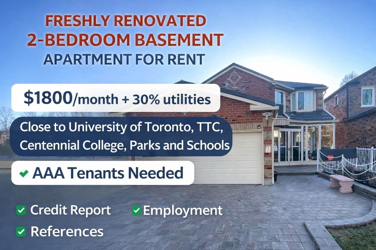 59 Houndtrail Drive Basement, Toronto E10, ON M1C 4K2