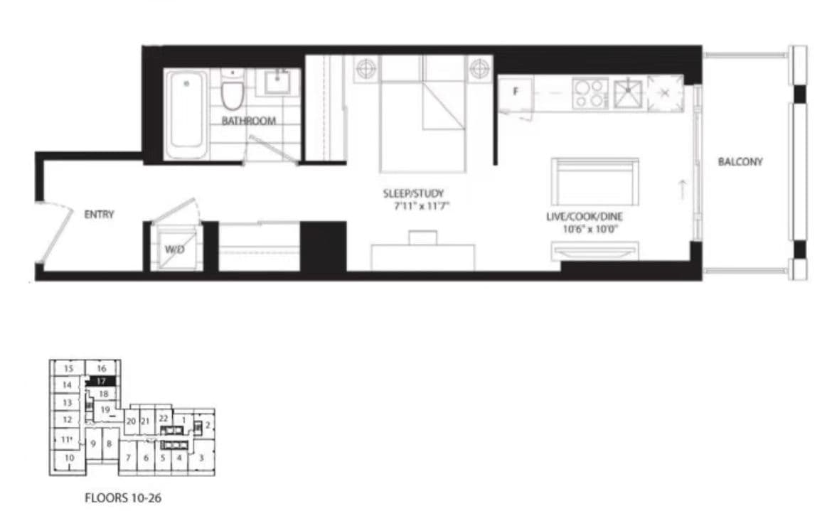 20 Edward Street 1217, Toronto C01, ON M5G 0C5