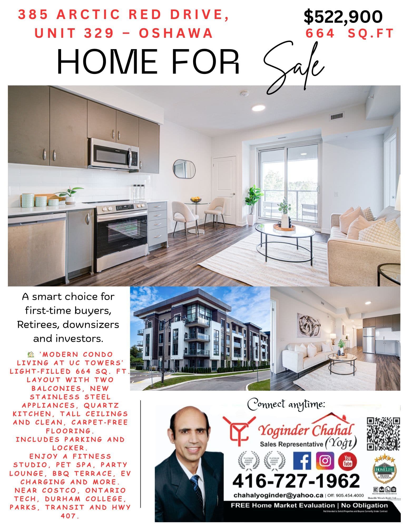 385 Arctic Red Drive 329, Oshawa, ON L1L 0H8