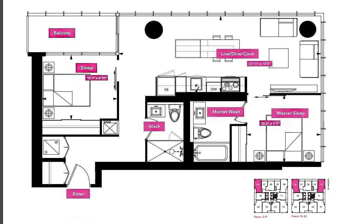 101 Charles Street E 2110, Toronto C08, ON M4Y 0A9