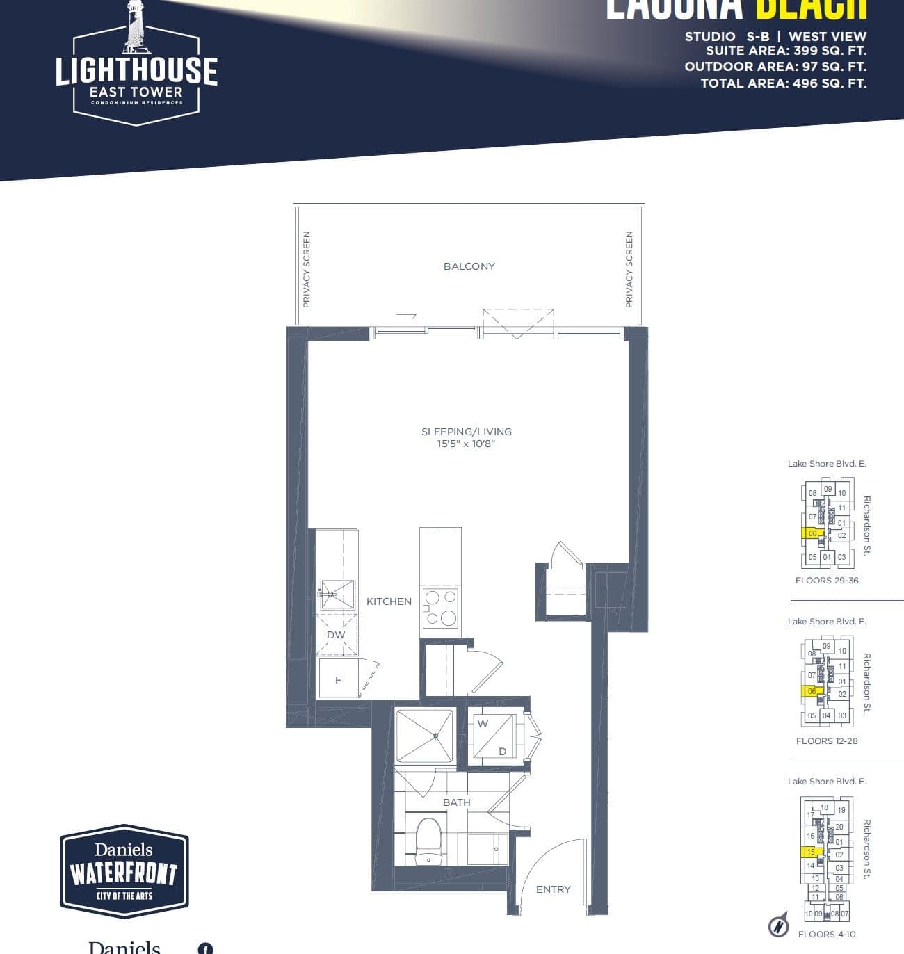 20 Richardson Street 2506, Toronto C08, ON M5A 0S6