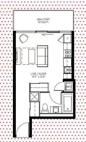 101 Peter Street 1402, Toronto C01, ON M5V 0G5